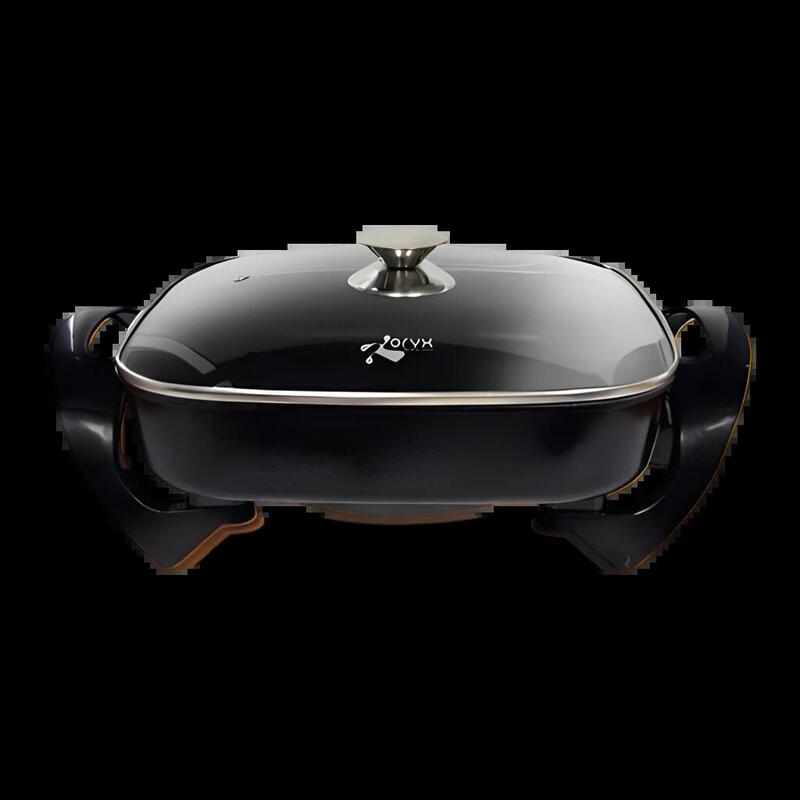 Oryx Olla Eléctrica Cuadrada, Potencia 1500w, Doble Resistencia