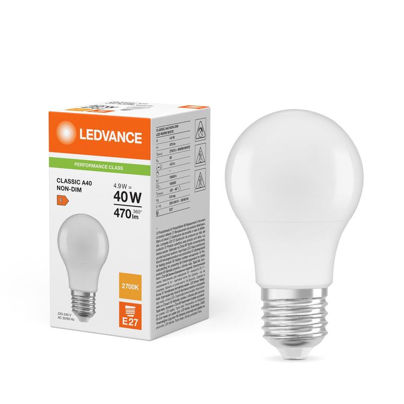 Osram Cla40 4.9w 827 Fr E27 P Led Lampe 470 Lm 2700k E27