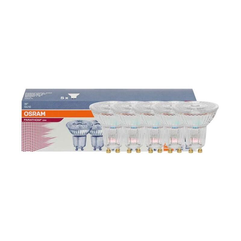 Osram Led-Reflektorlampe 5er Set Gu10 Par16 4,5w 3000k