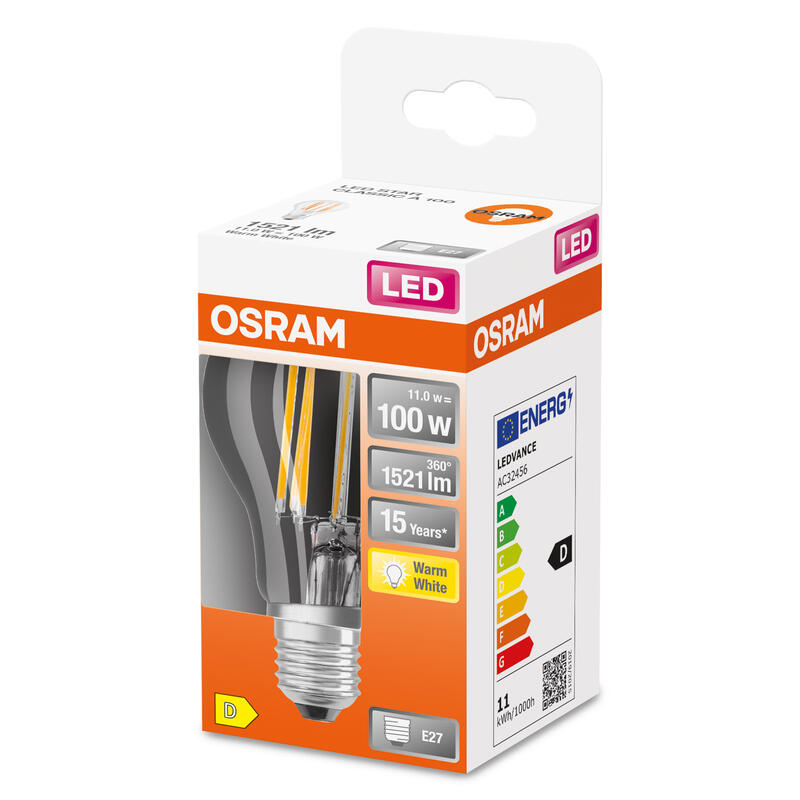 Osram Led Star Classic A Fil 100 Non-Dim 11w 827 E27