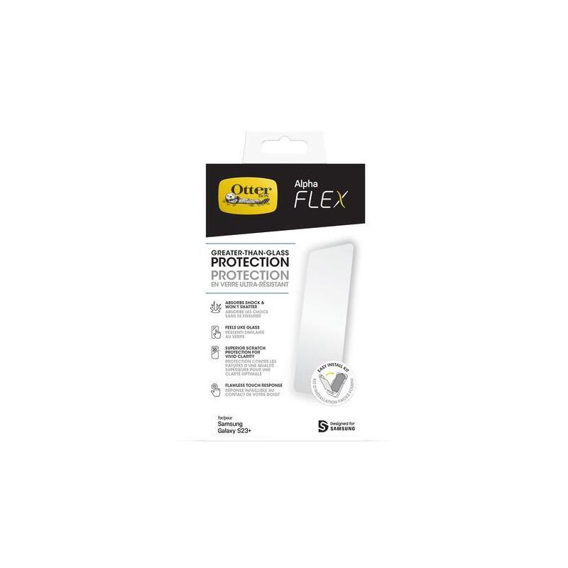 Otterbox Alpha Flex, Película Protectora Transparente, Samsung Galaxy S23+ 77-91271
