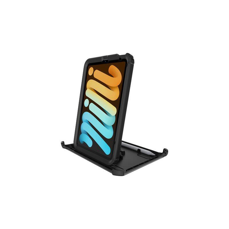 Otterbox Defender Series - Back Cover For Tablet - Shield Stand - Polycarbonate, Synthetic Rubber - Black - For Apple Ipad Mini [6th Generation]