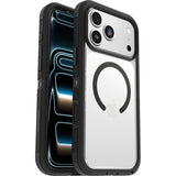 Otterbox Defender Series Pro Xt Carcasa Trasera Para Teléfono Móvil Resistente Compatibilidad Con Magsafe Capa De Policarbonato Elastómero Termoplástico (Tpe) Lado Oscuro (Transparente/Negro) Para Apple Iphone 17 Pro Max