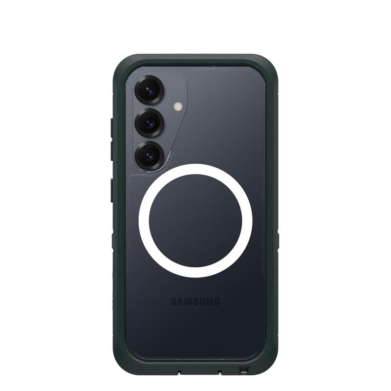 Otterbox Defender Series Xt Carcasa Trasera Para Teléfono Móvil Resistente Con Imanes Plástico Caucho Sagebrush (Verde) Para Samsung Galaxy S25