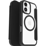 Otterbox React Folio Series Funda Con Tapa Para Teléfono Móvil Cristal Negro (Transparente/Negro) Para Apple Iphone 17
