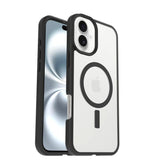 Otterbox React Series Carcasa Trasera Para Teléfono Móvil Compatibilidad Con Magsafe Cristal Negro (Transparente/Negro) Para Apple Iphone 16 Plus
