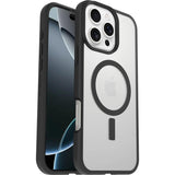 Otterbox React Series Carcasa Trasera Para Teléfono Móvil Compatibilidad Con Magsafe Plástico Cristal Negro (Transparente/Negro) Para Apple Iphone 16 Pro Max