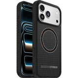 Otterbox Sole Series Carcasa Trasera Para Teléfono Móvil Compatibilidad Con Magsafe Policarbonato Tejido De Nylon Elastómero Termoplástico (Tpe) Imán Circuito Medianoche (Negro) Para Apple Iphone 17 Pro Max