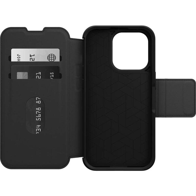Otterbox Strada Series Funda Con Tapa Para Teléfono Móvil Compatibilidad Con Magsafe Cuero Policarbonato Cierre De Metal Sombra Para Apple Iphone 14 Pro Max