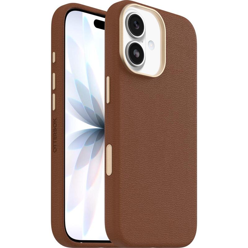 Otterbox Symmetry Series Carcasa Trasera Para Teléfono Móvil Compatibilidad Con Magsafe Cuero De Cactus Imán Poliuretano Silla De Montar Desértica (Marrón) Para Apple Iphone 17