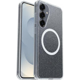 Otterbox Symmetry Series Clear Carcasa Trasera Para Teléfono Móvil Con Imanes Capa De Policarbonato Elastómero Termoplástico (Tpe) Polvo Estelar 3.0 (Transparente) Para Samsung Galaxy S25+
