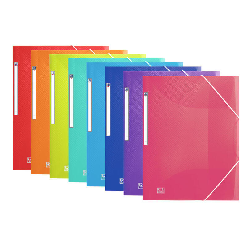 Oxford Carpeta De Gomas Urban Pp Traslúcido A3 C/ Solapas Colores Surtidos -10u-