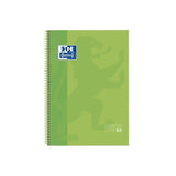 Oxford Cuaderno Europeanbook 1 Microperforado 80 Hojas 1 Linea Tapas Extraduras Classic A4+ Verde Manzana -5u-