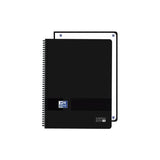 Oxford Live And Go Cuaderno De Espiral - Formato A4+ - 80 Hojas - Cuadricula 5x5mm - Tapa De Plastico - Digitalizacion