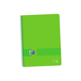 Oxford Live&Go Cuaderno Europeanbook 1 Espiral 80h 5x5 T/Plástico A4+ Azul Verde -5u-