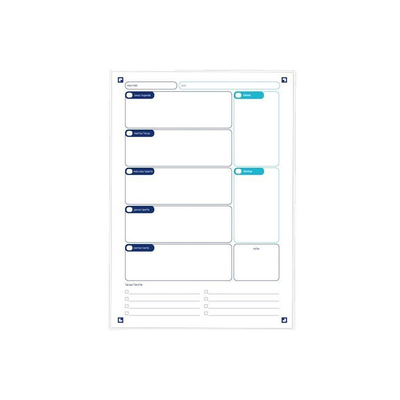 Oxford Recambio Planner Semanal Para Ebinder A4 30h
