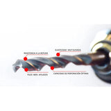 Pack 10 Brocas Para Metal F3 Hss-R Din338 9,5x81/125 614149 Fischer