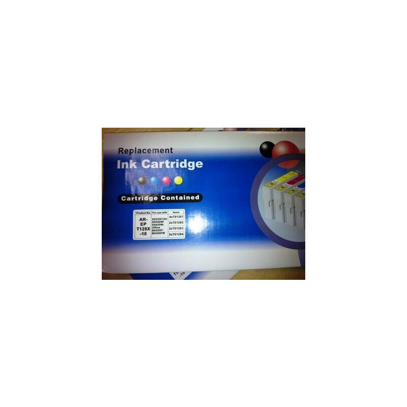 Pack 10 Cartucho Compatible T1281 - 1282 - 1283 - 1284 (4x Negro + 6 Color)