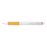 Pack 10 Unidades Pilot Boligrafo De Bola Retractil Acroball Purewhite - Recargable - Fabricado Con Plastico Reciclado - Punta Redonda 1mm - Trazo 0.28mm - Grip Ergonomico - Color Naranja