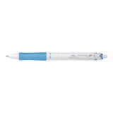 Pack 10 Unidades Pilot Boligrafo De Bola Retractil Acroball Purewhite - Recargable - Fabricado Con Plastico Reciclado - Punta Redonda 1mm - Trazo 0.28mm - Grip Ergonomico - Color Azul Claro