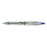 Pack 10 Unidades Pilot Boligrafo De Bola Retractil B2p Ecoball Begreen - Punta Redonda 1mm - Trazo 0.27mm - 86,64% De Plastico Reciclado - Recargable - Color Azul