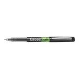 Pack 10 Unidades Pilot Boligrafo De Tinta Liquida Greenball - Recargable - Fabricado Con Plastico Reciclado - Punta Media 0.7mm - Trazo 0.35mm - Color Negro