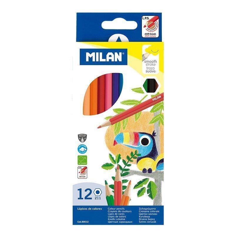 Pack 12 Lapices De Colores Milan