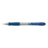 Pack 12 Unidades Pilot Boligrafo De Bola Retractil Supergrip - Punta Redonda 1.0mm - Trazo 0.27mm - Tinta De Aceite - Grip Ergonomico - Color Azul