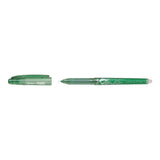 Pack 12 Unidades Pilot Boligrafo De Gel Borrable Frixion Point - Punta Fina De Aguja 0.5mm - Trazo 0.25mm - Grip Ergonomico - Color Verde