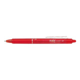 Pack 12 Unidades Pilot Boligrafo De Gel Borrable Retractil Frixion Clicker - Punta De Bola Redonda 0.7mm - Trazo 0.4mm - Grip Ergonomico - Color Rojo