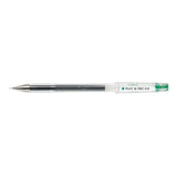 Pack 12 Unidades Pilot Boligrafo De Gel G-Tec C4 - Extra Fino - Recargable - Punta De Bola 0.4mm - Trazo 0.2mm - Color Verde