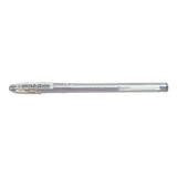 Pack 12 Unidades Pilot Boligrafo De Gel G1 - Recargable - Punta De Bola 0.7mm - Trazo 0.32mm - Cuerpo Transparente - Color Plata