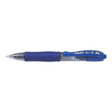 Pack 12 Unidades Pilot Boligrafo De Gel G2 Pixie Xs Retractil - Punta De Bola Redonda 0.7mm - Trazo 0.32mm - Grip Ergonomico - Color Azul