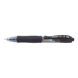 Pack 12 Unidades Pilot Boligrafo De Gel G2 Pixie Xs Retractil - Punta De Bola Redonda 0.7mm - Trazo 0.32mm - Grip Ergonomico - Color Negro