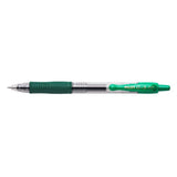 Pack 12 Unidades Pilot Boligrafo De Gel G2 Rollerball Retractil - Recargable - Punta De Bola Redonda 0.7mm - Trazo 0.32mm - Grip Ergonomico - Color Verde