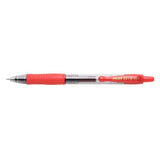 Pack 12 Unidades Pilot Boligrafo De Gel G2 Rollerball Retractil - Recargable - Punta De Bola Redonda 0.7mm - Trazo 0.32mm - Grip Ergonomico - Color Rojo