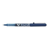 Pack 12 Unidades Pilot Boligrafo De Tinta Liquida V Ball 05 Rollerball - Punta De Bola Redonda 0.5mm - Trazo 0.3mm - Color Azul