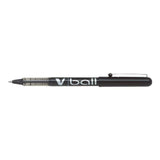 Pack 12 Unidades Pilot Boligrafo De Tinta Liquida V Ball 07 Rollerball - Punta De Bola Redonda 0.7mm - Trazo 0.5mm - Color Negro