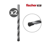 Pack 2 Brocas Percusion E 3x60/2k 530575 Fischer