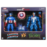 Pack 2 Figuras Hasbro Marvel Legends Gamerverse Captain America Vs Venom