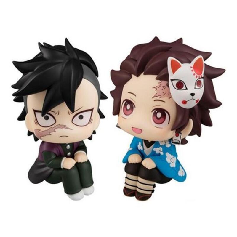 Pack 2 Figuras Tanjiro Kamado And Genya Lookup Demon Slayer Kimetsu No Yaiba 11cm