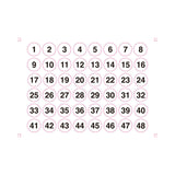 Pack 2 Láminas Adhesivas A5 Identificadores 1 Al 48 Edm