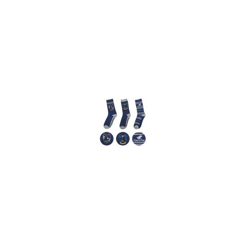 Pack 3 Calcetines Ravenclaw Harry Potter