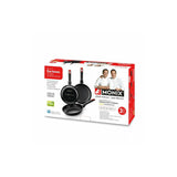 Pack 3 Sarténes Monix Hermanos Torres M240000 Ø18cm Ø22cm Ø26cm Aluminio Forjado Apta Para Inducción