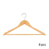 Pack 8 Perchas De Madera 45x23,5cm