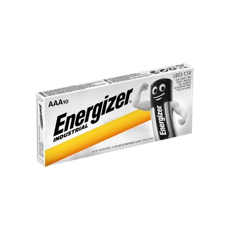 Pack De 10 Energizer Industrial Alcalina Lr03 Aaa 1,5v Caja*10 10 Pilas