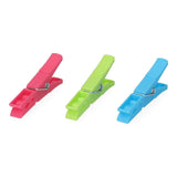 Pack De 10 Unidades - 12 Pinzas De Plástico De Colores Variados 9 Cm