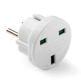 Pack De 10 Unidades - Adaptador Europeo - Inglés, 7,2a 1250 V, Blanco