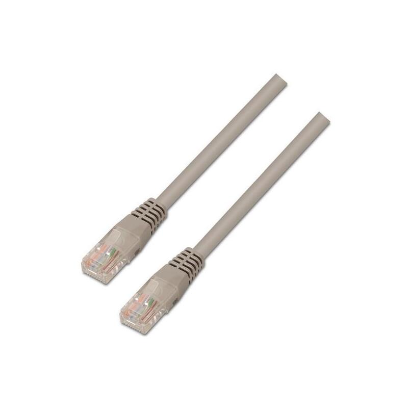 Pack De 10 Unidades Aisens Cable De Red Latiguillo Rj45 Cat.5e Utp Awg24 Gris 1,5m
