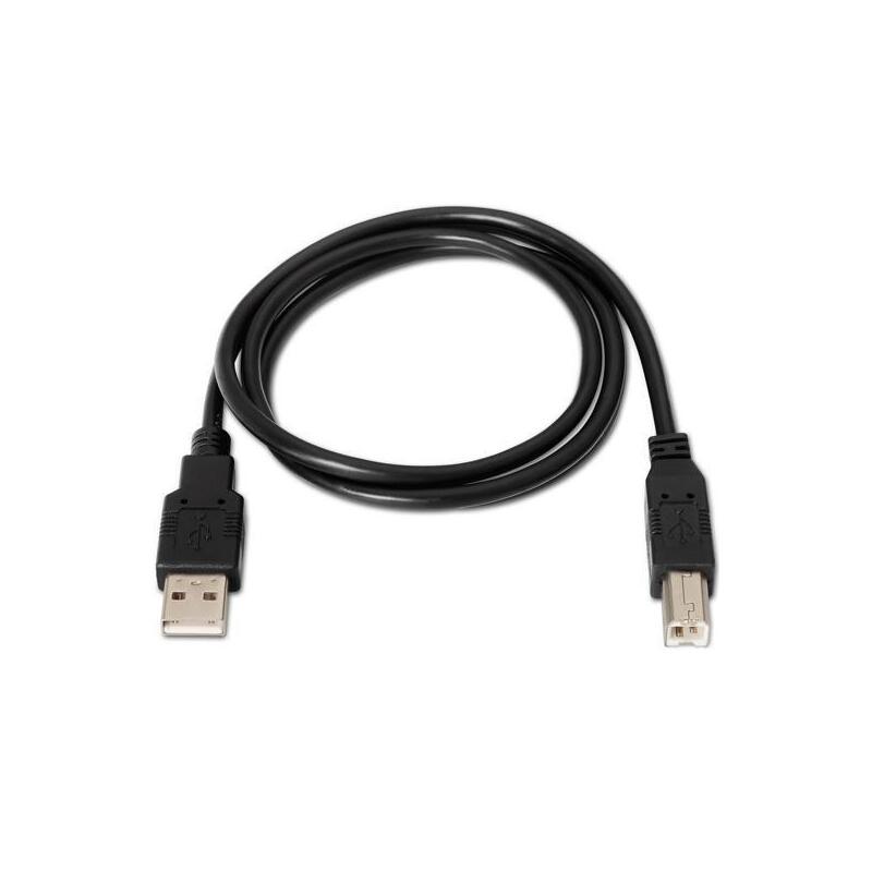 Pack De 10 Unidades Aisens Cable Usb 2.0 Impresora Tipo A/M - B/M Negro 1,8m